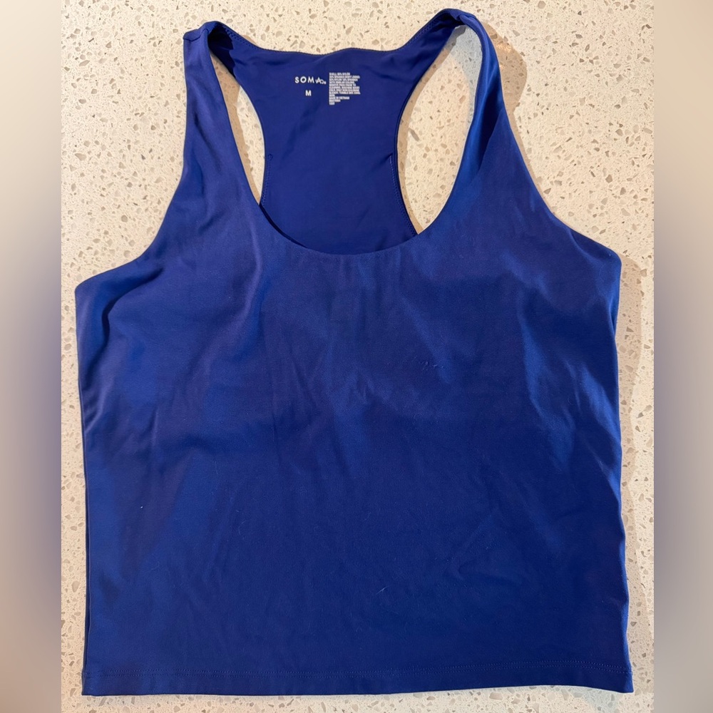 Soma Royal Blue Built-in Bra Tank Top